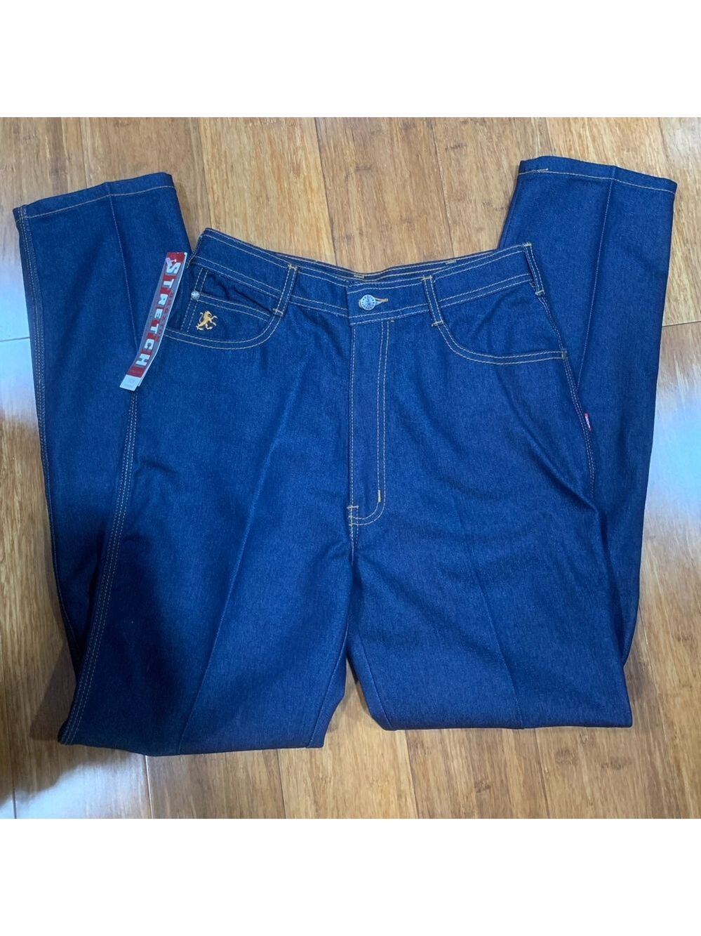 Vintage 80’s NWT Braxton high waisted straight leg dark denim jeans sz 14